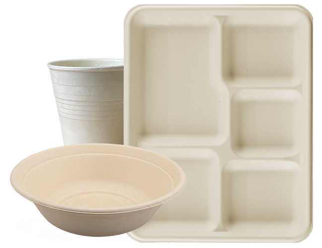 molded starch collage